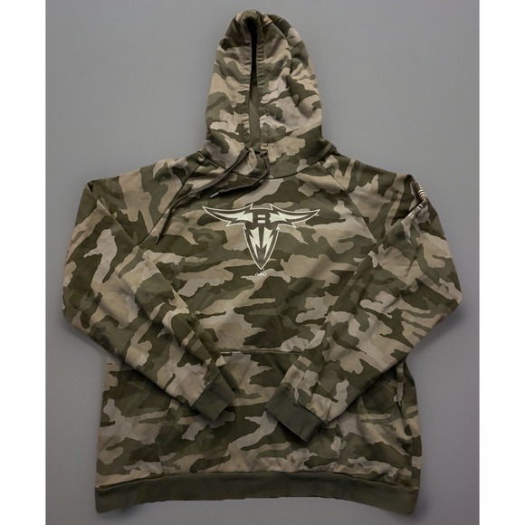 Under Armour Other - Under Armour San Antonio Brahmas LS Hooded Sweatshirt UFL USA Flag Camo 2XL JBHS